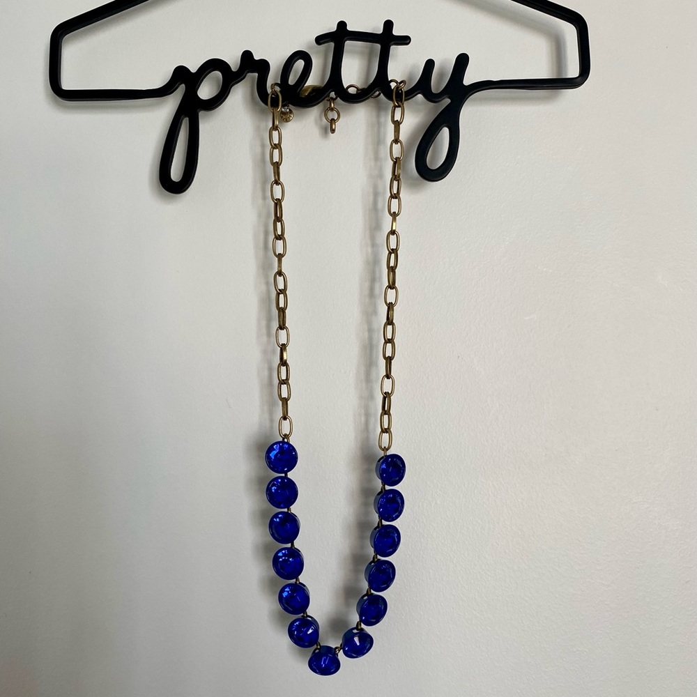 J.Crew | Royal Blue Brulee Necklace